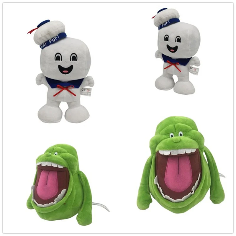 

Cross-Border Ghostbusters Captain White Plush Toy Ghosteating Green Ghost Cartoon Doll