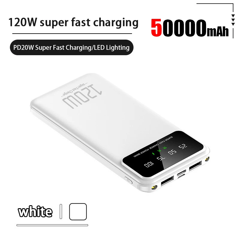 White 50000mAh