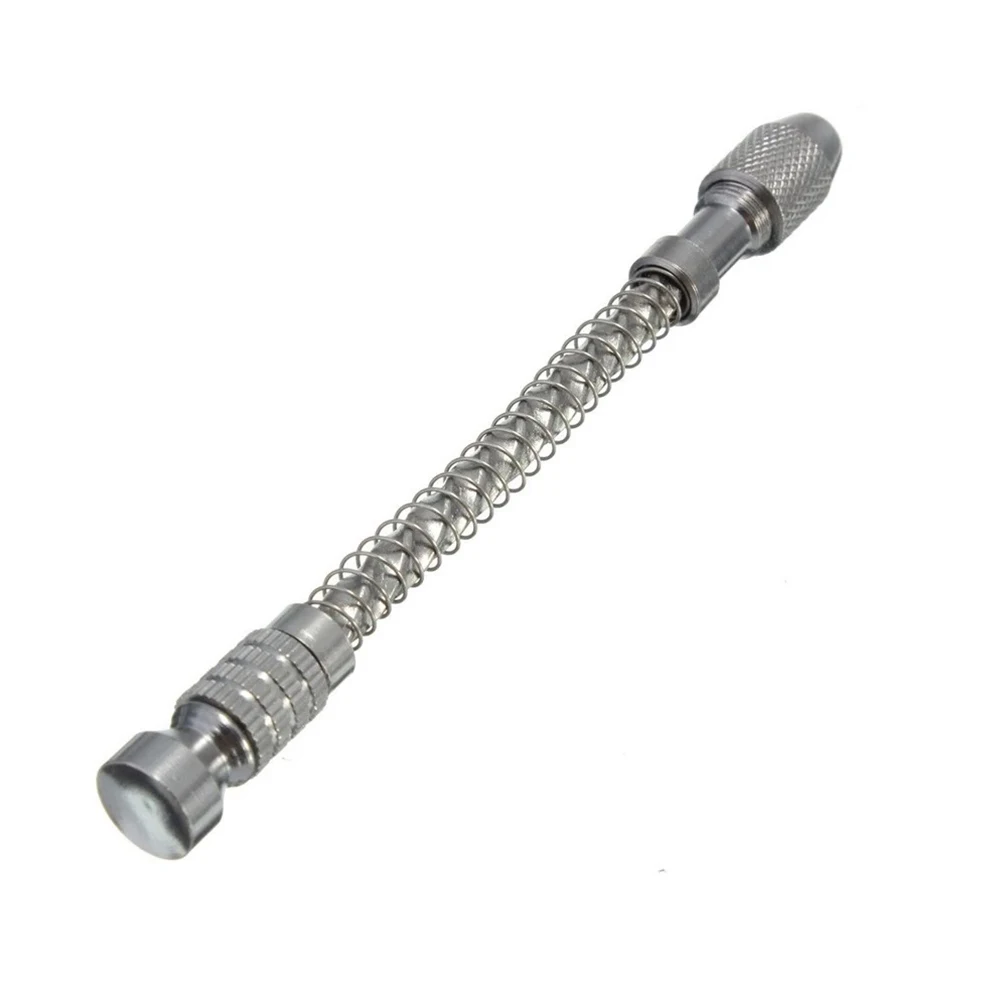 

Semi-Automatic Mini Manual Hand Drill Aluminum Spiral Hand Manual Push Chuck Twsit Micro Drill Bit 0.3-2mm Wood Model Manual