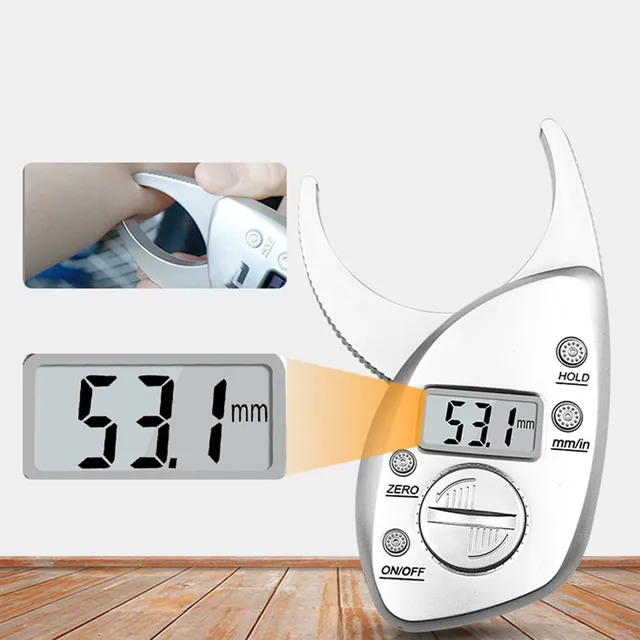 Fat Tester Body Fat Analyzer with LCD Display Automatic Reading Measurement Tool for Health Monitoring Portable and Reliable Use