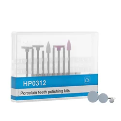 Dental Composite Polishing Kit - 12-Piece Set for Porcelain and Natural Teeth Polishing (Type D)
