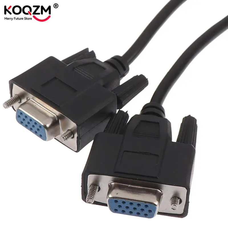 15Pin VGA Male To 2 Vga Svga Female Adapter Splitter Video Monitor Cable