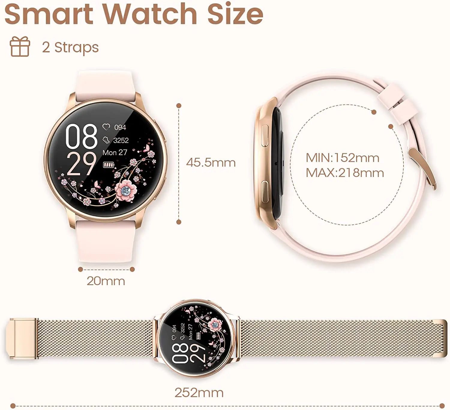 Little Meatball Smart Watch,Fitness Screen,Call