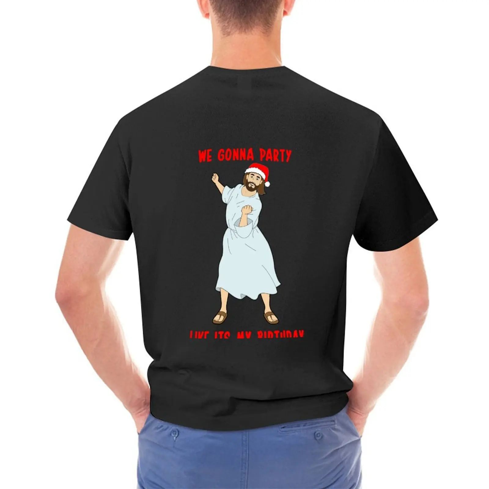 

GO JESUS! ITS YOUR BIRTHDAY! T-Shirt blacks anime korean fashion heavyweight t shirts for men