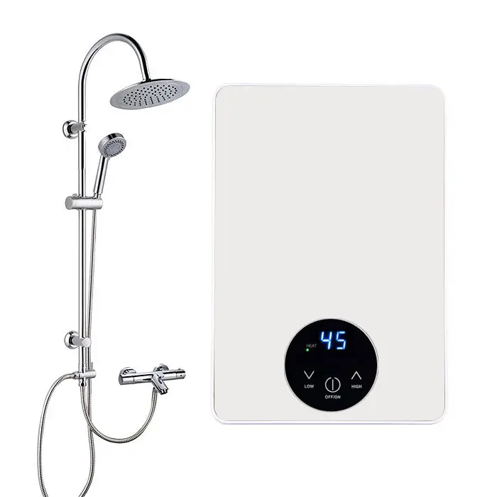 Smart instant water heater 3.5-6.5kw electric boiler hot water tankless instantaneous geysers indoor for hotel shower bathroom 1
