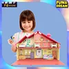 Genuine Bluey Family Bluey Anderfrienz Toy Handicraft Boy Bingo Doll Booker Kid Big House Model Toy Two Bluey Dolls 3