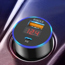 

36W Portable Car Charger FAST Charge USB PD Type C 3.0 Adapter for IPhone 12 11 Pro Max Interior Parts Universal Car Accessories