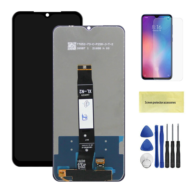 Schermo LCD Con Telaio Per Xiaomi Redmi A1/A1+/A2/A2+, Nero, Kit Riparazione Incluso, Compatibile Con Modelli 220733SI E 23028RNCAG