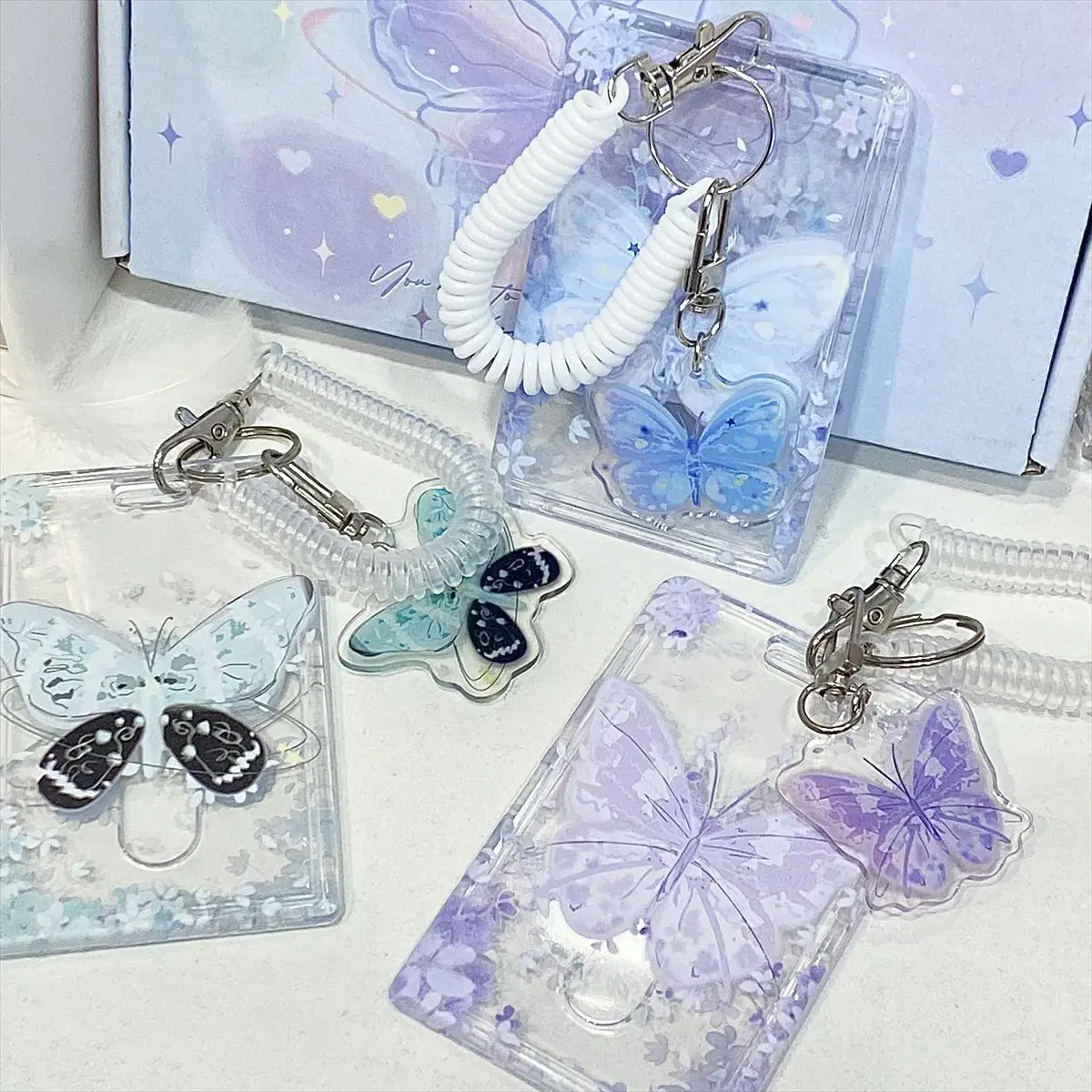 Acrylic Butterfly Badge Holder, Kpop Photocard Holder 2