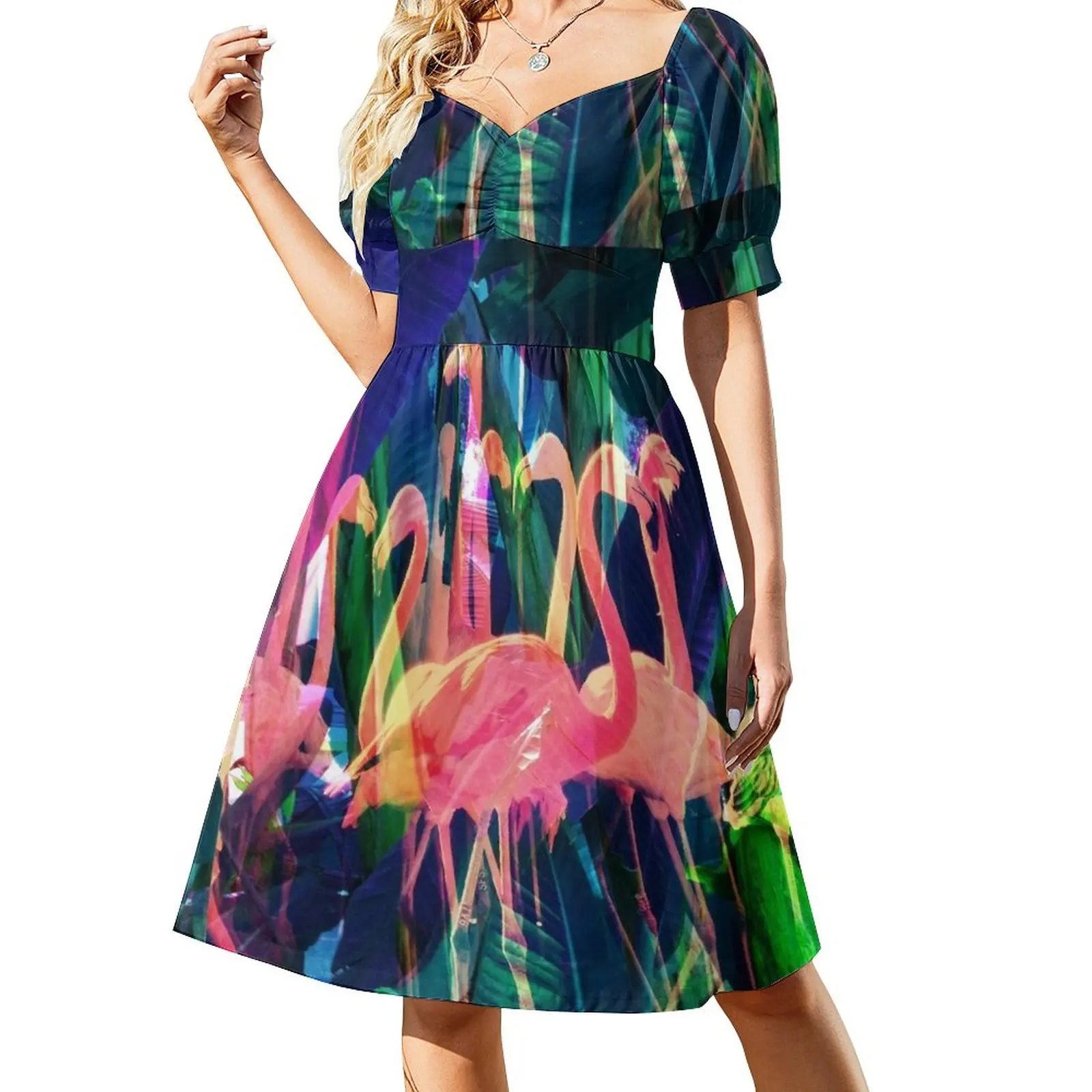 

Flamingo Dance Sleeveless Dress elegant party dress for women 2023 birthday dress for women luxury 2023