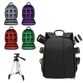 Zaino per fotocamera resistente all'usura per esterni, borsa a tracolla digitale per video, custodia impermeabile per fotocamera, borsa per DSLR per Canon Nikon