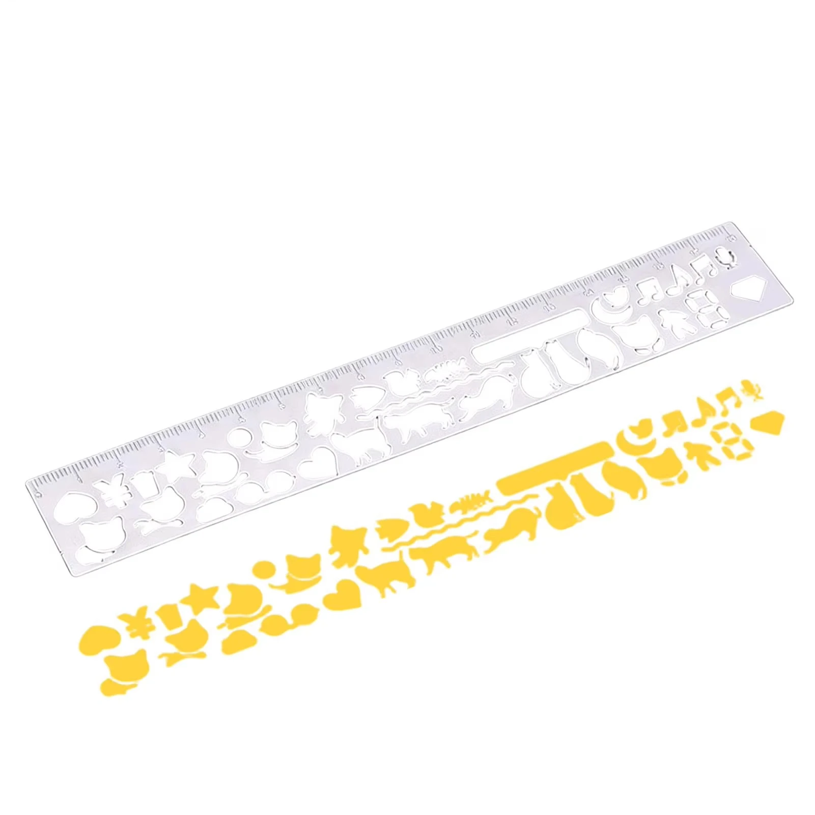 고양이 애호가를 위한 금속 자, 20개 이상의 고양이 책갈피, 양면, 일기 플래너 노트용 창의적인 문구류, 학생 교사 선물