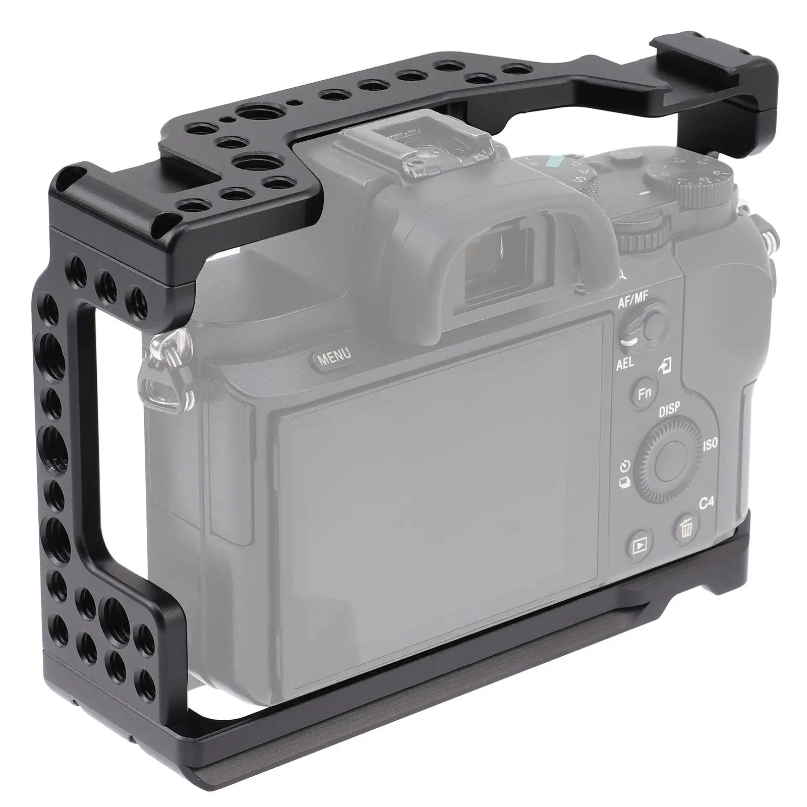 Aluminum Camera Cage Video Rig Professional Replacement Case for A7M3/ A7II/ A7III/ A7S2/ A7R2