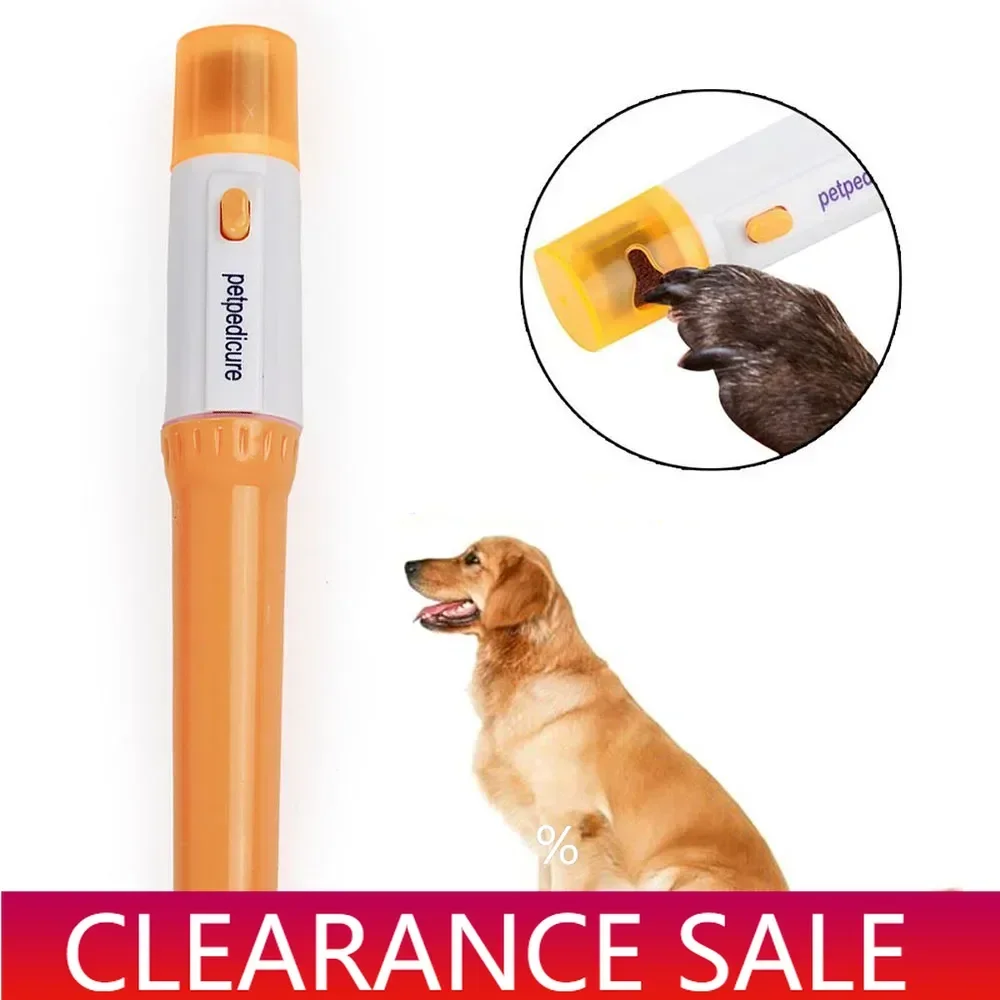 [CLEARANCE SALE] Pet Dog Nail Grooming Grinder Trimmer Puppy Nail Clipper Portable Electric Cat Clippers Pet Grooming Tools