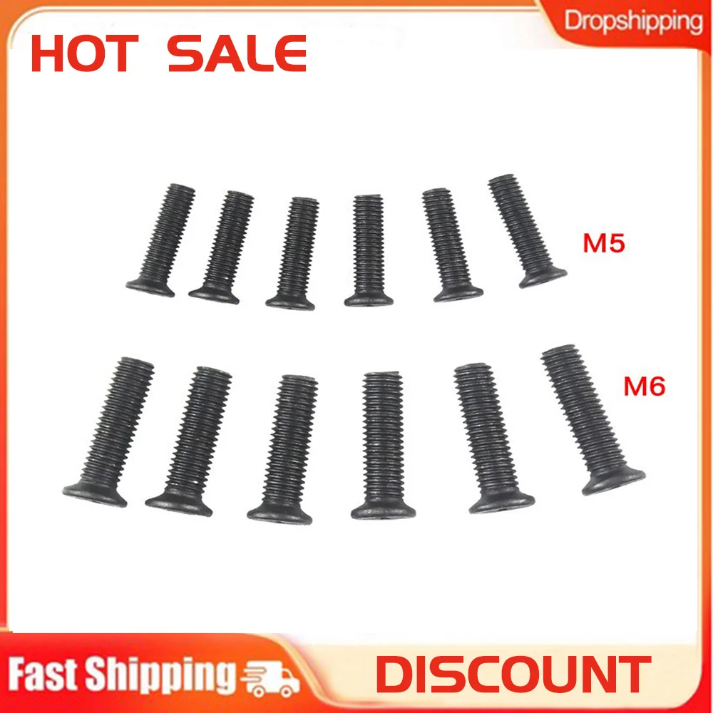 

6/20Pcs M5 M6 22mm Left Hand Thread Fixing Screw For UNF Drill Chuck Shank Adapter Screw Woodowrking Drill Tool Accessories