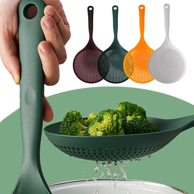 Large Colander Spoon Long Handle Spoon for Strain Noodles High