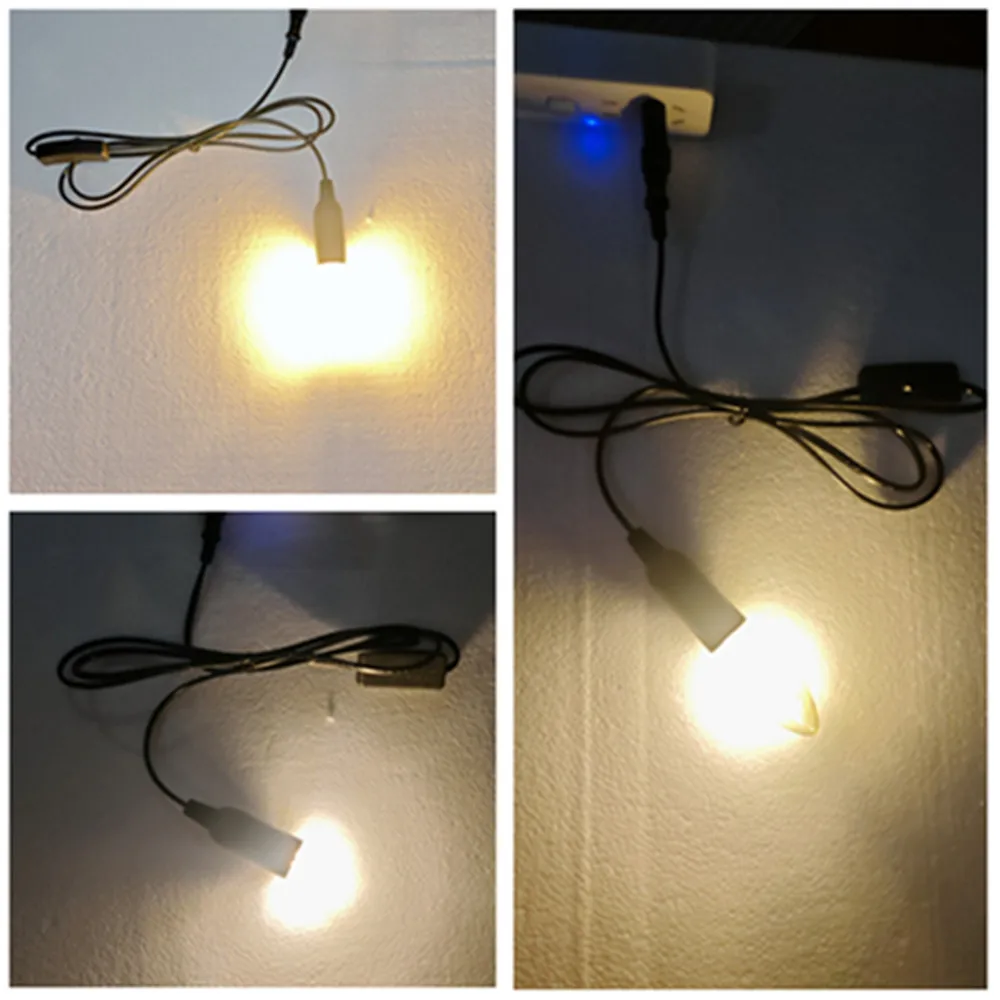 E14 Lamp Holder 1.8m EU/US/AU/UK Plug Power Cord Lamp Base Socket LED Pendant Light Head With 303 Switch Extent Cable