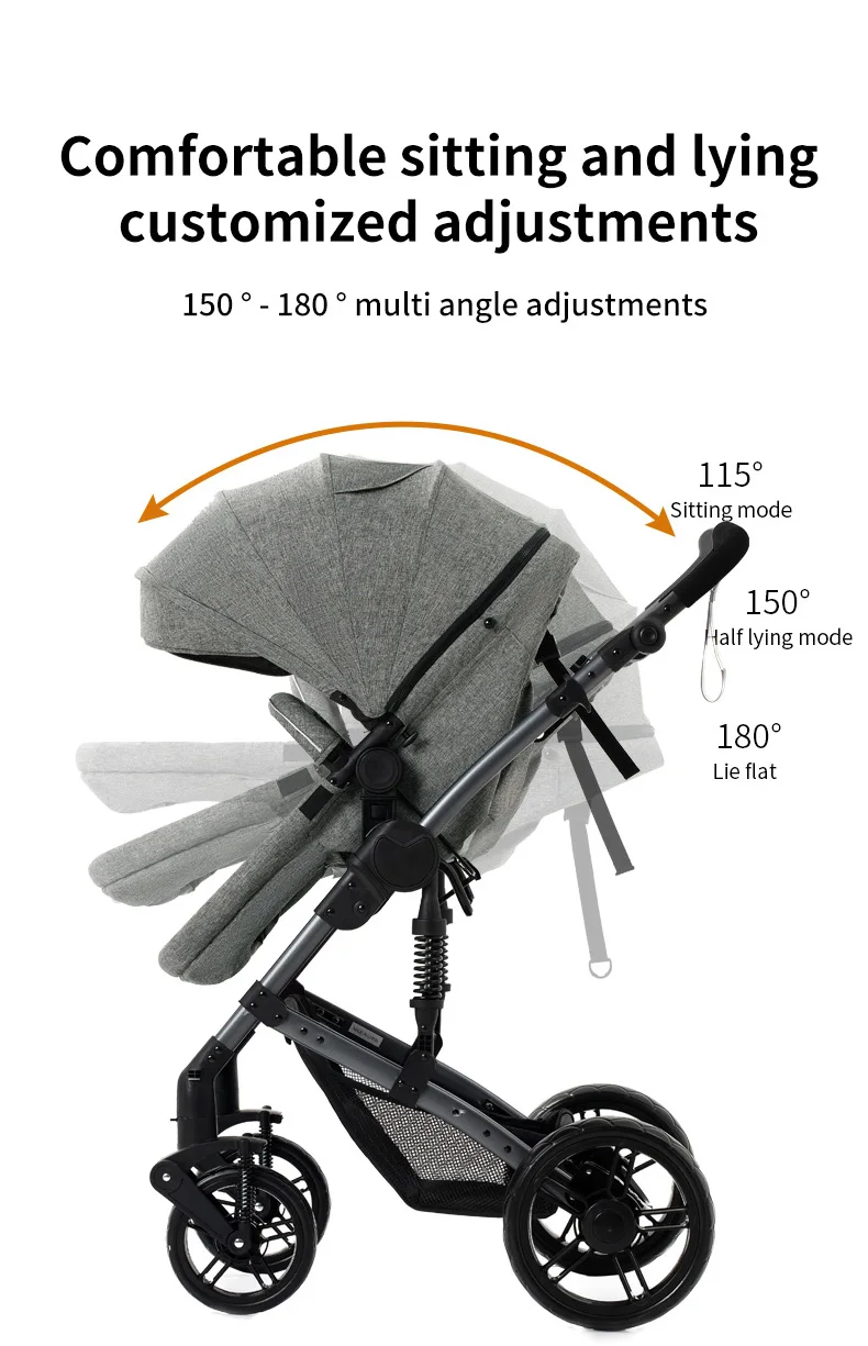 Lightweight Baby Stroller 2 in 1 Stroller for baby car Comfort Baby 2 in 1 for newborn