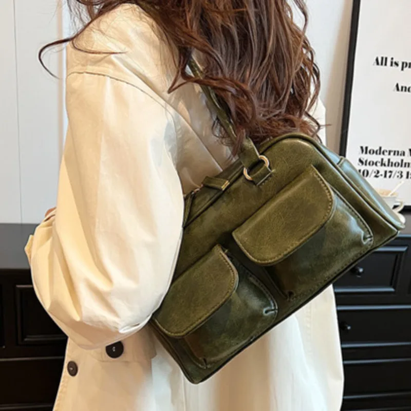 Capacity Underarm Large Bag Shoulder Handbag For Woman Texture Portable Casual High-Quality Messenger Versatile Luxury Crossbody