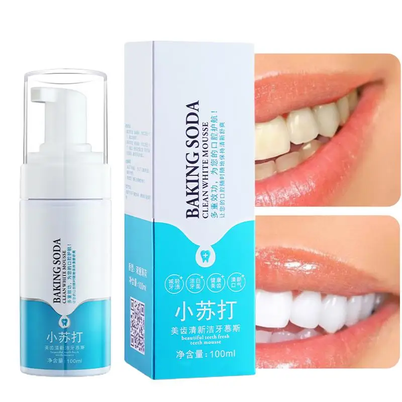 

Foam White Toothpaste 100ml Teeth Brightening Tooth Mousse Portable Teeth Care Supplies For Cavity Protection Men's Sensitive