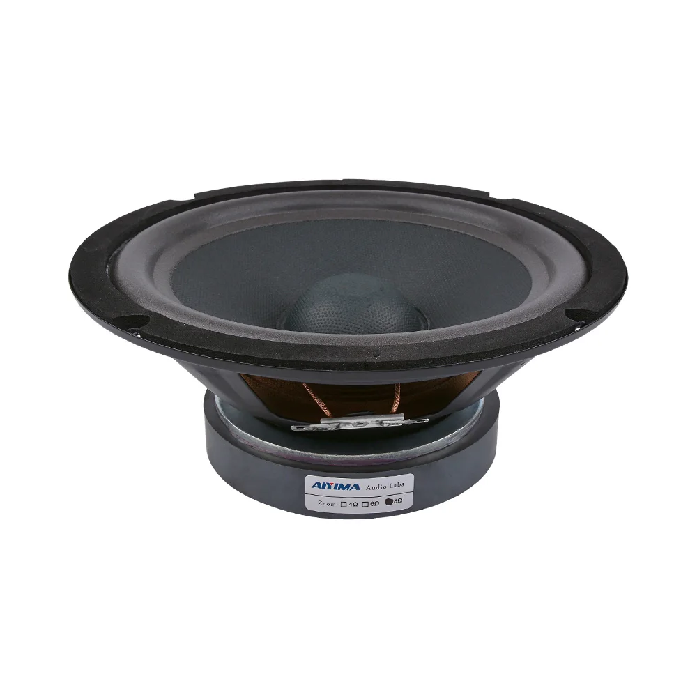 AIYIMA 1Pcs 8 Inch Subwoofer Speaker 4 Ohm 80W Bass Audio Music Speakers Woofer Loudspeaker DIY For HIFI Home Sound Theater