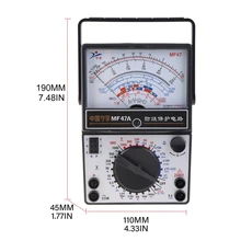 Portable Mechanical Pointer Type Multimeter Measurement AC for Dc Current Meter Ammeter Ohmmeter MF47/JO411 Multitester