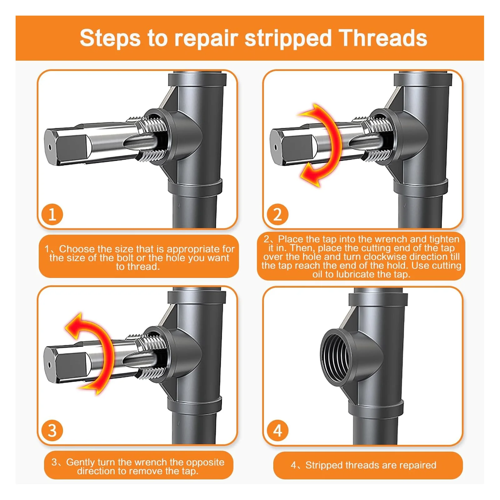 NPT ������ �� ũ�� 3/4 ����, 1/2 3/8 1/4, 1/8 ��ġ ź�Ұ� ���� ������ ��� NPT �� ��Ʈ, Re �������, 5 �ǽ�