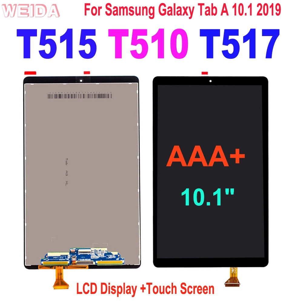 Écran LCD OEM pour Galaxy Tab A 10.1 (2019) (version WIFI) SM-T510 / T515  avec numériseur complet (noir)