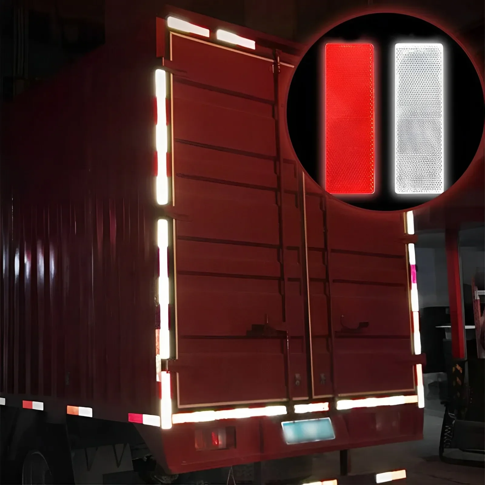 Dreothy 5 pz/set di adesivi riflettenti visibilità notturna segnale di avvertimento di sicurezza adesivo riflettente per auto, camion, caschi, skateboard, moto, paraurti