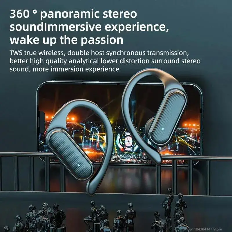 Écouteurs sans fil Bluetooth 5.3 A520 d'origine : appels HD, réduction du bruit, commandes tactiles, microphone intégré, étanches, son stéréo HiFi._voghion.com