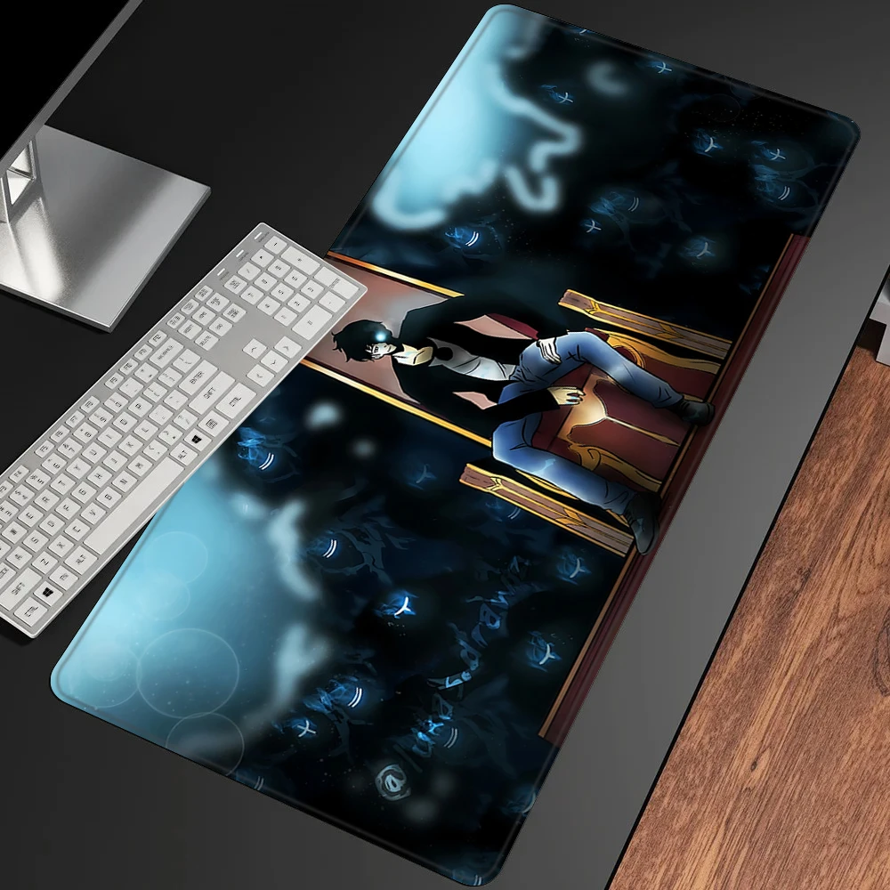 Solo Leveling Mousepad HD Printing Computer Gamers Locking Edge Non-slip Mouse Pad XXL90x40cm Keyboard PC Desk Pad