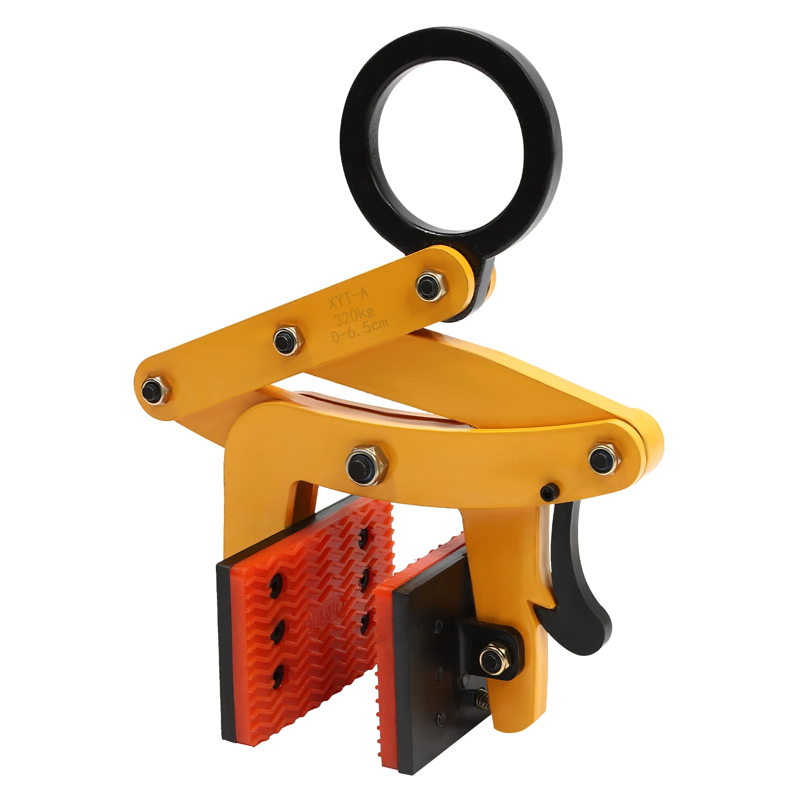 320kg Pallet Puller Clamp, 0-6.5cm Jaw Curb Stone Gripper Lifting Tongs Lifting Transportation Pliers Timber Lumber Stone Tongs