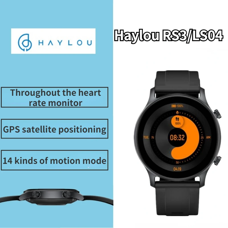 

Haylou RS3 LS04 Smart Watch For Men GPS Waterproof Watches Call Phone Heart Rate Monitor Watch For Women For Xiaomi Phone