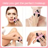 13 powder with black triangle pink finger powder puff set for everyday use makeup setting 3