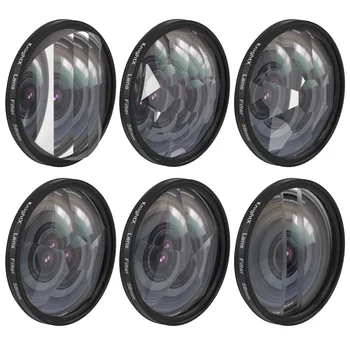 KnightX 카메라 렌즈 필터 다채로운 프리즘, 캐논 eos 소니 니콘 400d d5100 50d 1200d 18-135 d70 200d 24-105 용, 58mm 만화경