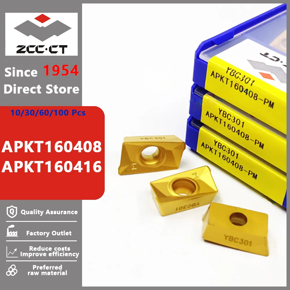 

ZCC CT APKT160408 APKT160416 APKT 160408 160416 100% original Zcc.ct Carbide insert TOOL MAN
