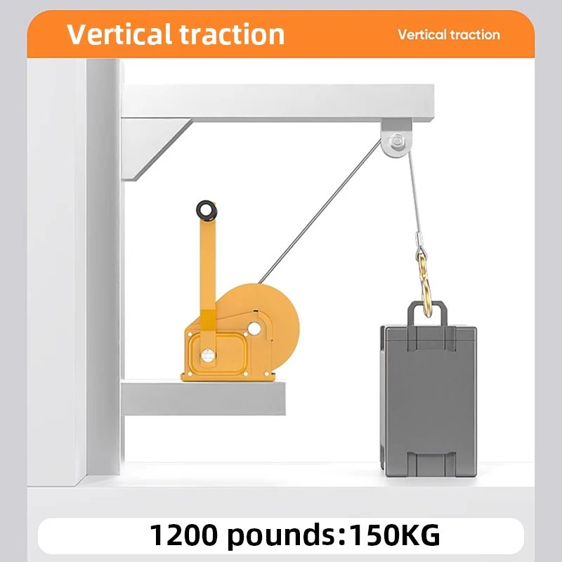 دليل رافعة ونش للخدمة الشاقة بوزن 1200 رطل، ونش يد...
