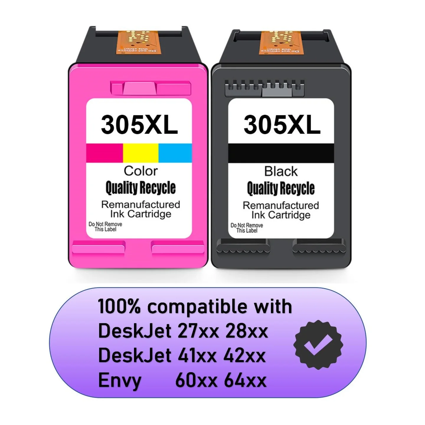 Ink Cartridge 305 xl Compatible for hp 305XL Printer Ink Black Tri