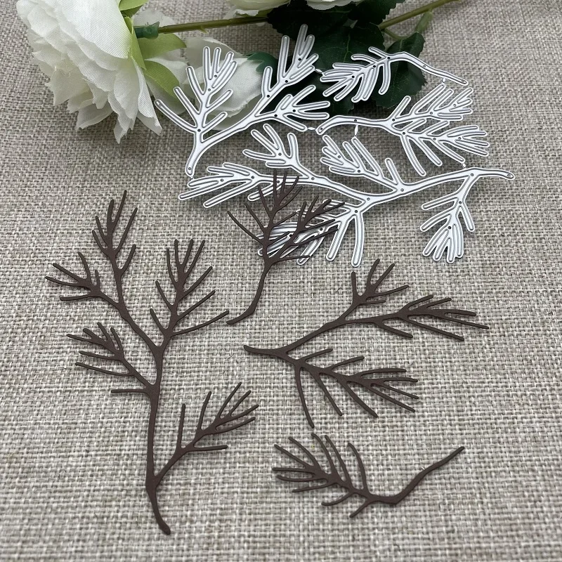 Zweig Baum Blatt Metall Stanzformen Schablonen für DIY Scrapbooking dekorative Prägung Handwerk Stanzschablone Form