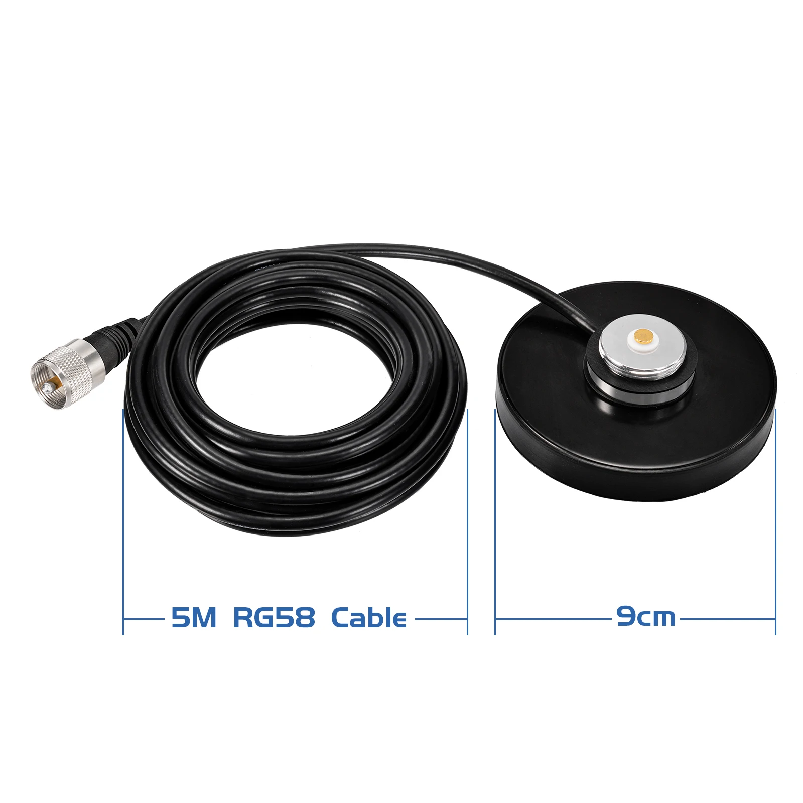 Magnetic Base Mount Antenna for Car CB Radio with 16ft Cable