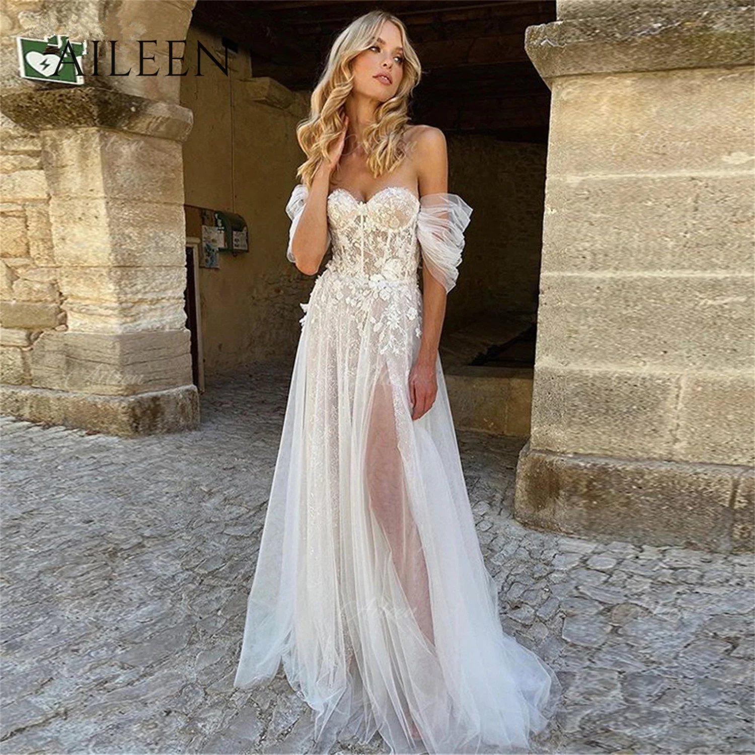 

Aileen Chiffon Prom Dress for Women Evening Party Dresses for Women 2023 Luxury Designer Custom Made White Side Slit Sweetheart