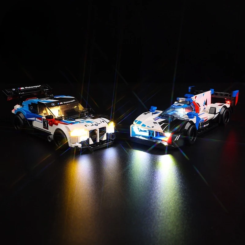 레고 BMW M4 GT3 BMW M 하이브리드 V8 레이싱카 76922(블록 제외)에 적합한 모델 없는 LED 조명 세트