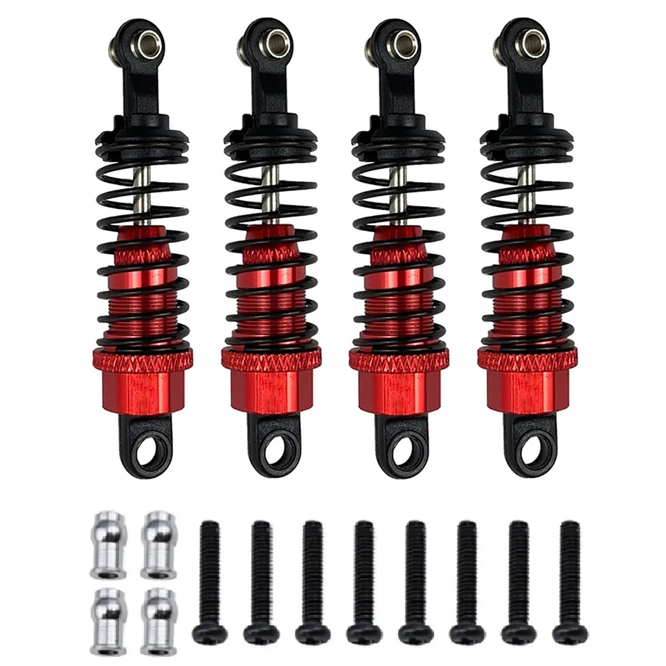 

4Pcs Aluminum Shock Absorber Assembled Replacement,for 1/18 WLtoys A959 RC Car A969 A979 K929 A949-55 Upgrade Parts