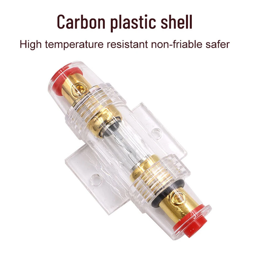30-100A DC 12V Car Audio Refit Fuse Holder Gauge Car Stereo Audio Circuit Breaker Inline Fuse Cars Vehicle Automobiles circuit breaker fuse holder