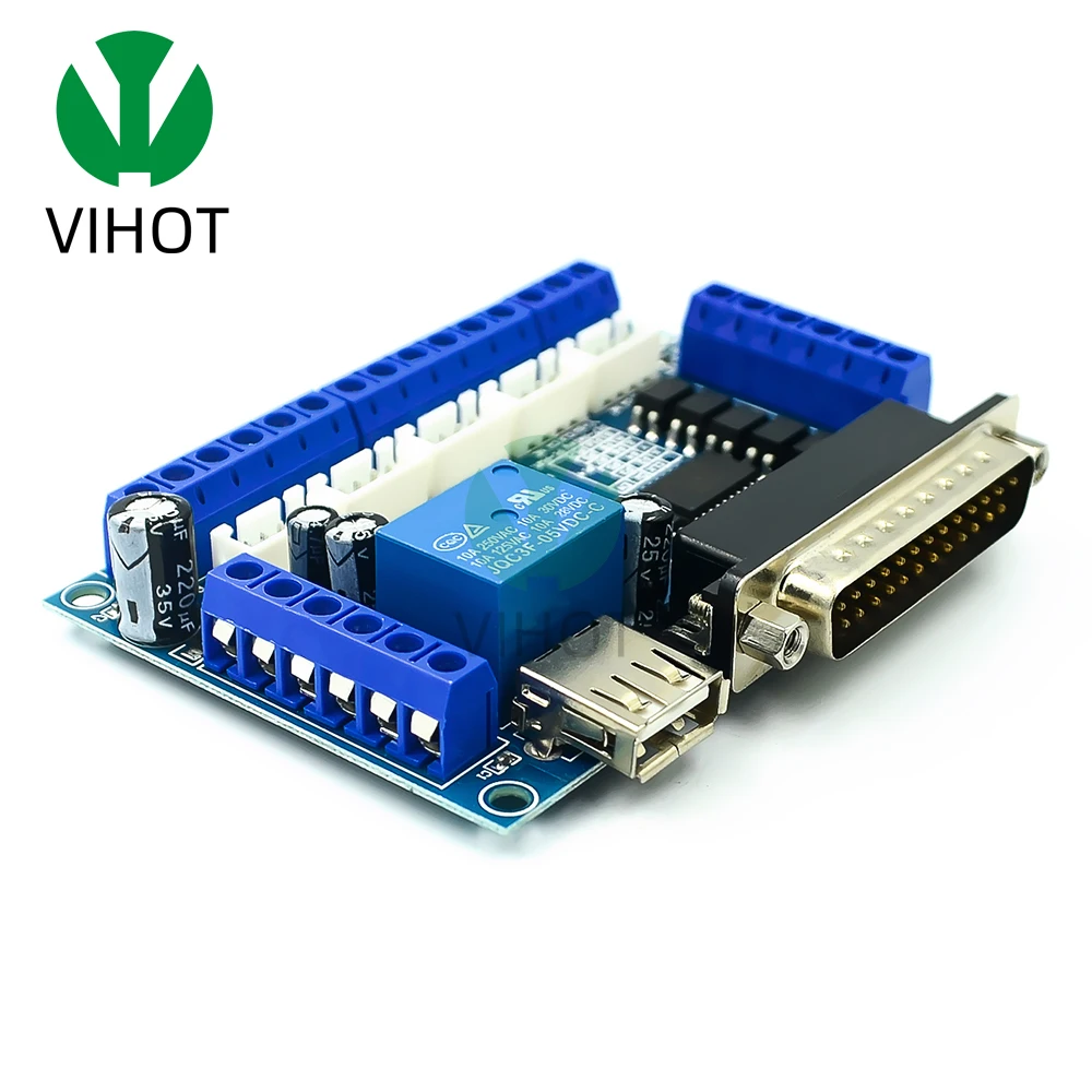 스테퍼 모터 드라이버 Mach3 + USB 케이블용 5 축 CNC 인터페이스 어댑터 브레이크 아웃 보드 업그레이드