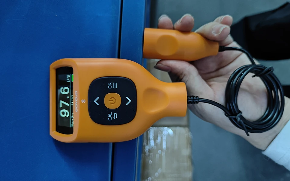Digital Paint Thickness Gauge Built-in Bluetooth 0.0-9900μm Fe/Al/Zi Putty Car P