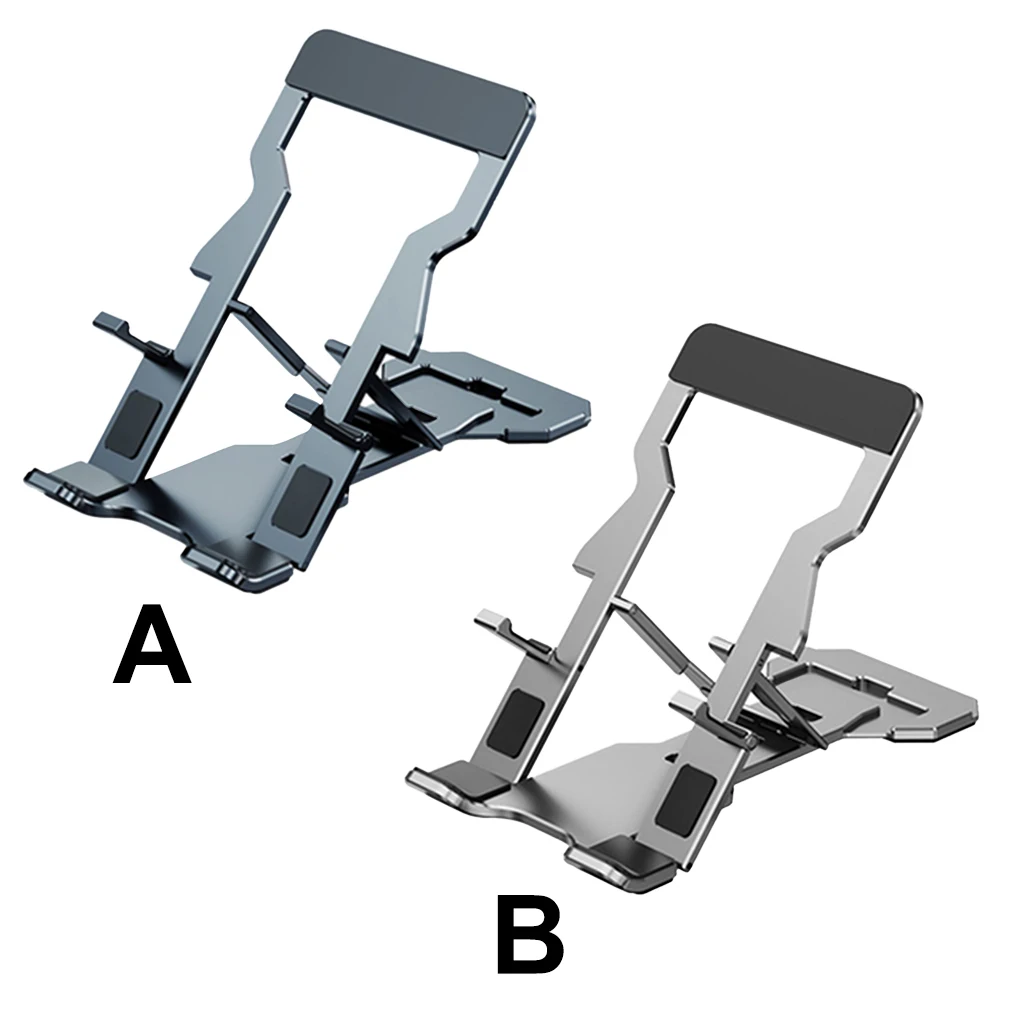 

Держатель для телефона складная металлическая настольная подставка для планшета портативный нескользящий штатив серебристого цвета