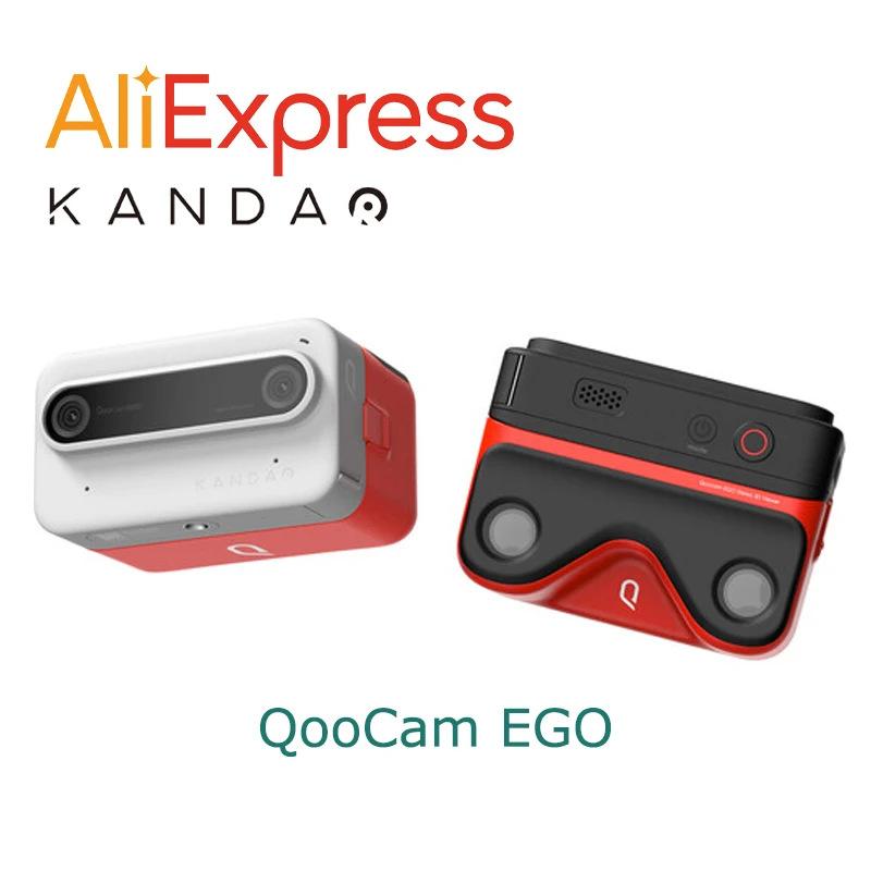 Встроенная 3d-камера Kandao QooCam EGO, реальный 3D, мгновенная камера (черно-белая)