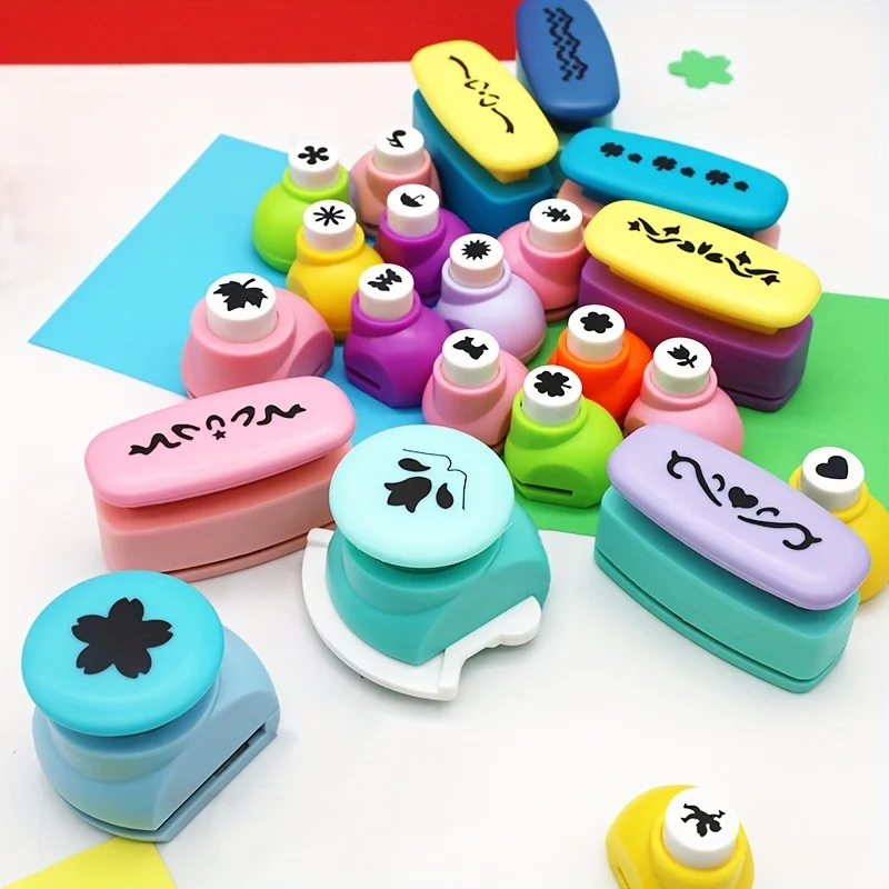 36PCS Assorted Size Craft Punch Set With Big PP Case, Hole