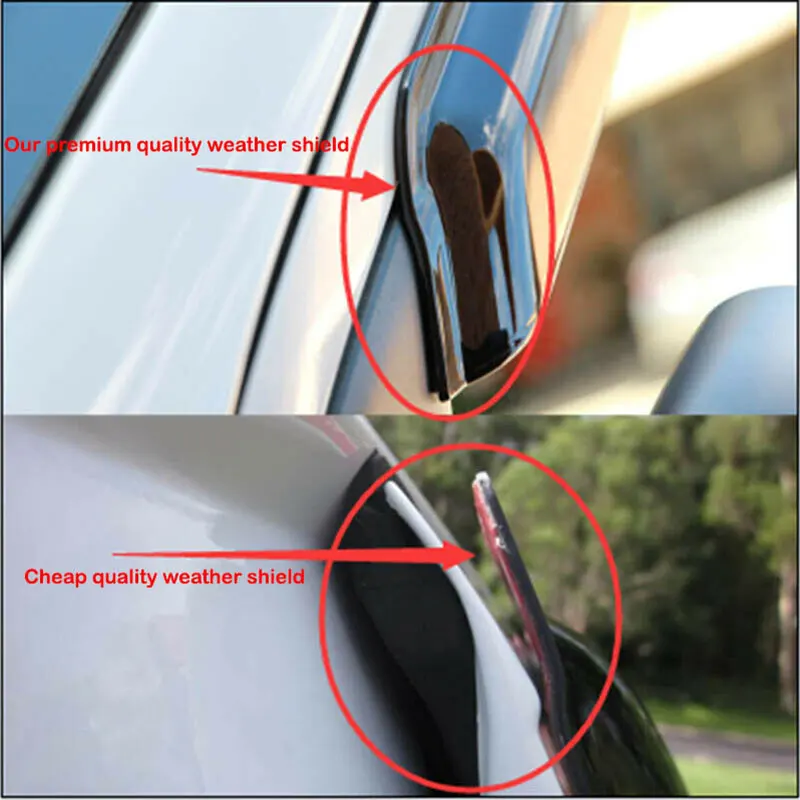 Fenster Visier Wind Regen Deflektoren für Für Volkswagen Amarok 2009-2023  VW Amarok V6 4X4 Auto Stying Zubehör 4PCS Schwarz Rauch - AliExpress